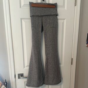 Aerie Gray Flared Pants